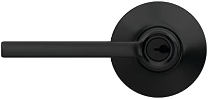 Schlag F51 V LAT Door Lever Matte Black Keyed Entry Lock Solution