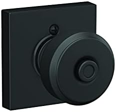 Matte Black Schlage F40 Door Knob Trim BWE 622 COL