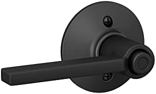 Schlag F40 V LAT Privacy Door Lock Matte Black