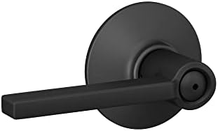Schlag F40 V LAT Privacy Door Lock Matte Black