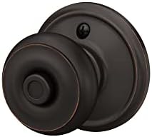 SCHLAGE Georgian Door Knob Aged Bronze with Emergency Key