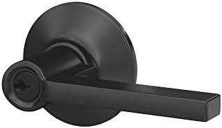 Schlag F51 V LAT Door Lever Matte Black Keyed Entry Lock Solution