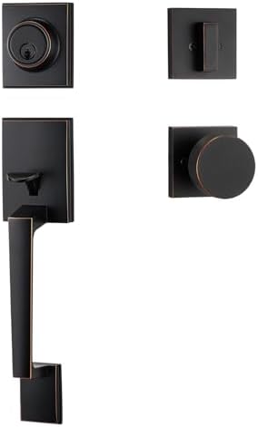 Oil-Rubbed-Bronze Front Door Handle