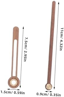 OSALADI 5 Set walnut clock hands for DIY silent clock repair