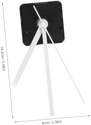 Silent Clock Movement Kits Replacement White Straight Hand for Professionals