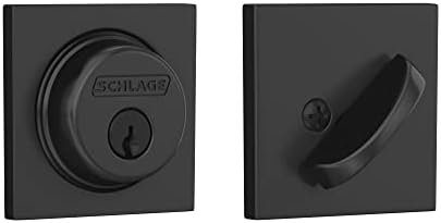 Schlage B60 N COL 622 Deadbolt with Collins Trim Highest Security Matte Black