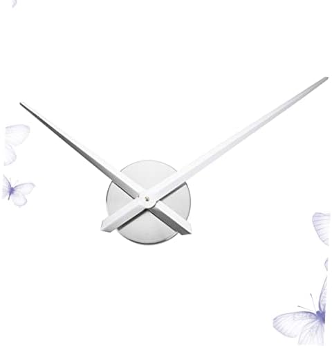 DIY 3D Silver Cross Stitch Wall Clock with Open Design