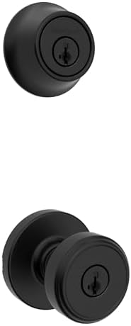 Secure Front Door Lock Set with Matte Black