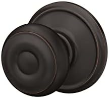SCHLAGE Georgian Door Knob Aged Bronze with Emergency Key