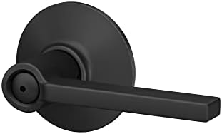 Schlag F40 V LAT Privacy Door Lock Matte Black