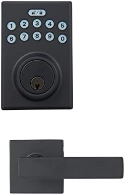 Amazon Basics Door Lock with Keypad Matte Black