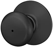 Schlage F40 PLY Door Knob Privacy Lock Matte Black