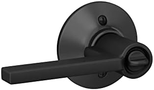 Schlag F51 V LAT Door Lever Matte Black Keyed Entry Lock Solution
