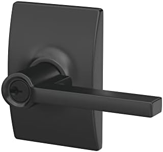 Schlage F51A LAT Door Lever Matte Black