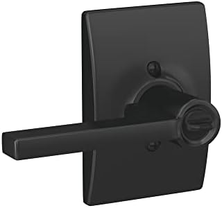 Schlage F51A LAT Door Lever Matte Black