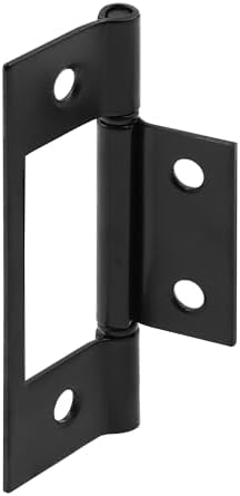 2-Piece Matte Black Bi-Fold Door Hinges
