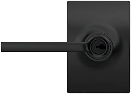 Schlage F51A LAT Door Lever Matte Black