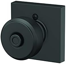 Matte Black Schlage F40 Door Knob Trim BWE 622 COL