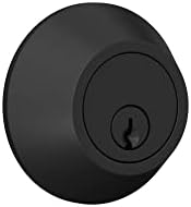 Versatile Deadbolt with Matte Black Finish