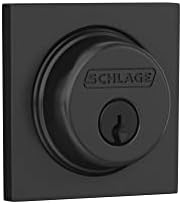 Schlage B60 N COL 622 Deadbolt with Collins Trim Highest Security Matte Black