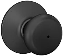 Schlage F40 PLY Door Knob Privacy Lock Matte Black