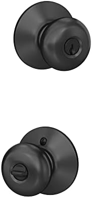 Reliable Schlage Door Knob - Keyed Entry Lock Matte Black