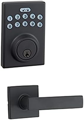 Amazon Basics Door Lock with Keypad Matte Black