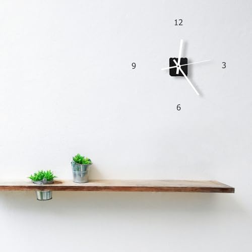 UOnlyTech White Plastic Clock Movement DIY Repair Kit for Wall Table Clocks