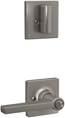 Lock Scout Secure Entry Door Handle Set with Thumb Turn