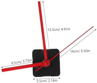 High-Quality Red Extended Screw Mute Clock Mechanism for Clock Hands Replacement