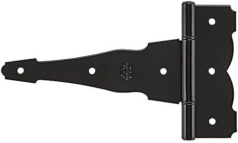National Hardware N109-037 SPB841 Ornamental T Hinge in Black
