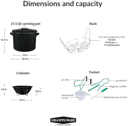 Elegant 9-Piece Canning Kit for Family Use with Durable Steel Construction