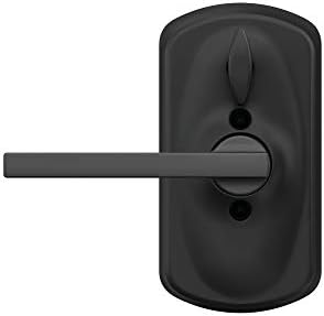 SCHLAGE Plymouth Keypad Entry with Flex-Lock Latitude Lever Matte Black