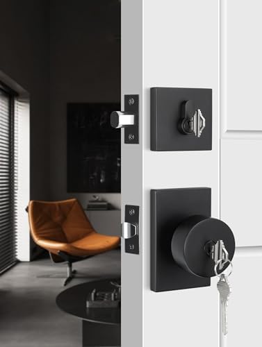 Haidms Black Door Lock Set 10-Pack