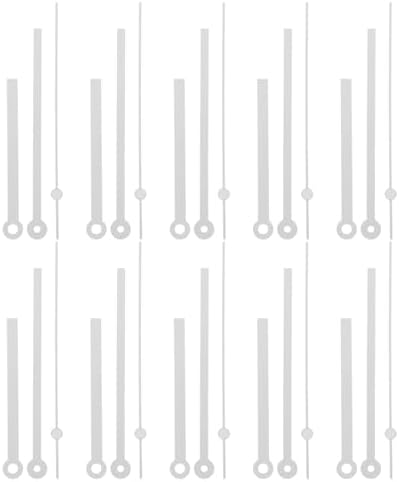 10-Pack DIY Wall Clock Hands White for Repair Replacement