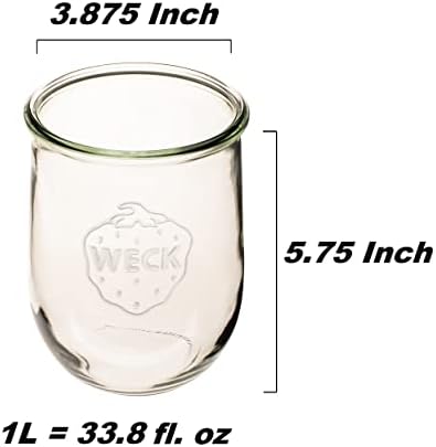 Weck Tulip Jar Sourdough Elegant SACHET JAR for Heath