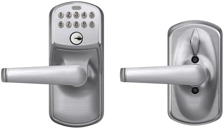 SCHLAGE Brushed Chrome DV595CS V Keypad Lock with Elan Lever