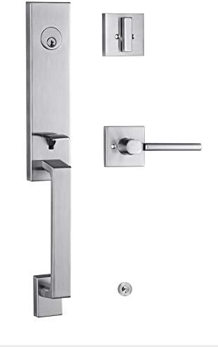 TOGU HS29D Front Door Handle and Single Cylinder Deadbolt Set