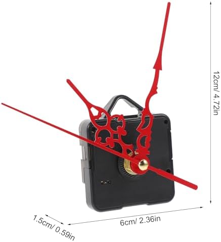 Uonlytech Red DIY Wind-Up Clock Personalize Your Style