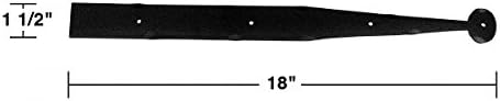 Sturdy Rust-Resistant Wrought Iron Hinge for Gates