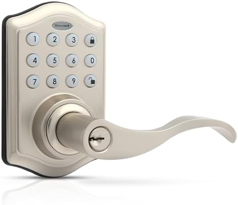 Modern Keyless Entry Door Lock with 50 Codes SATIN NiKEL FINISH