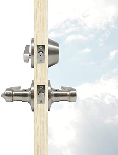 Gobrico Satin Nickel Door Lever Set