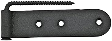 Sturdy Black Wrought Gate Hinges