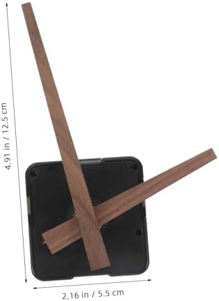 DIY Replacement Kit for Wall Clock Movement with Plastic Wood Hands Mechanism