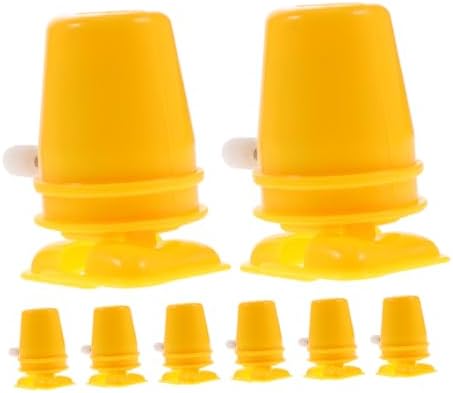 Hohopeti Wind-Up Toy MovementEight-Piece Plastic Clock Accessories for Kids