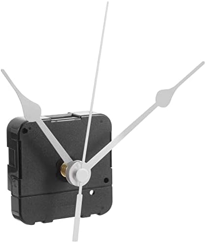 Reverse-RotatingBattery-Powered Silver Clock Mechanism Kit