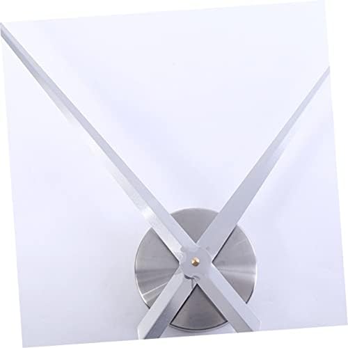 DIY 3D Silver Cross Stitch Wall Clock with Open Design