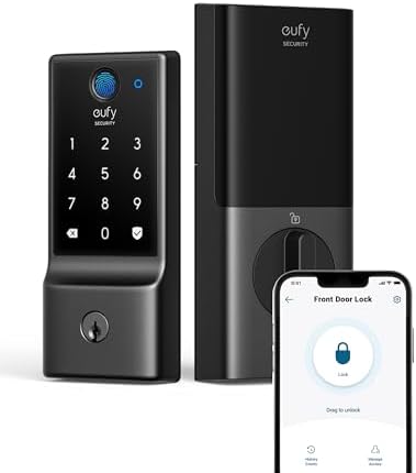 Eufy Smart Deadbolt C220 - 8mo Battery Fingerprint Voice Unlock