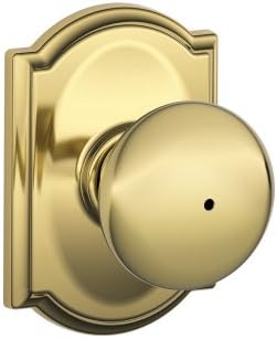 Plymouth Privacy Knob Bright Brass