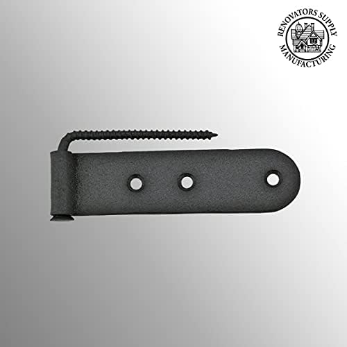 Sturdy Black Wrought Gate Hinges